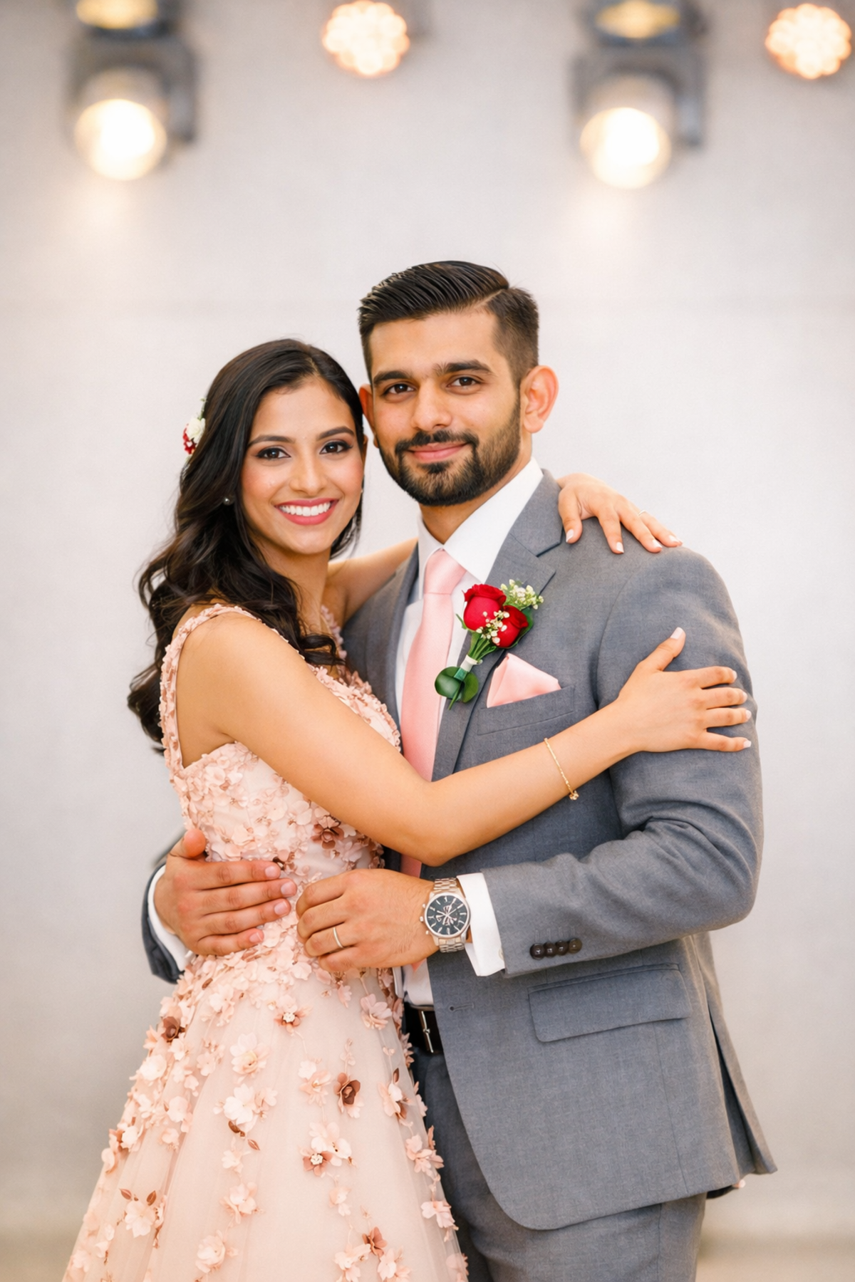 Bride and groom together