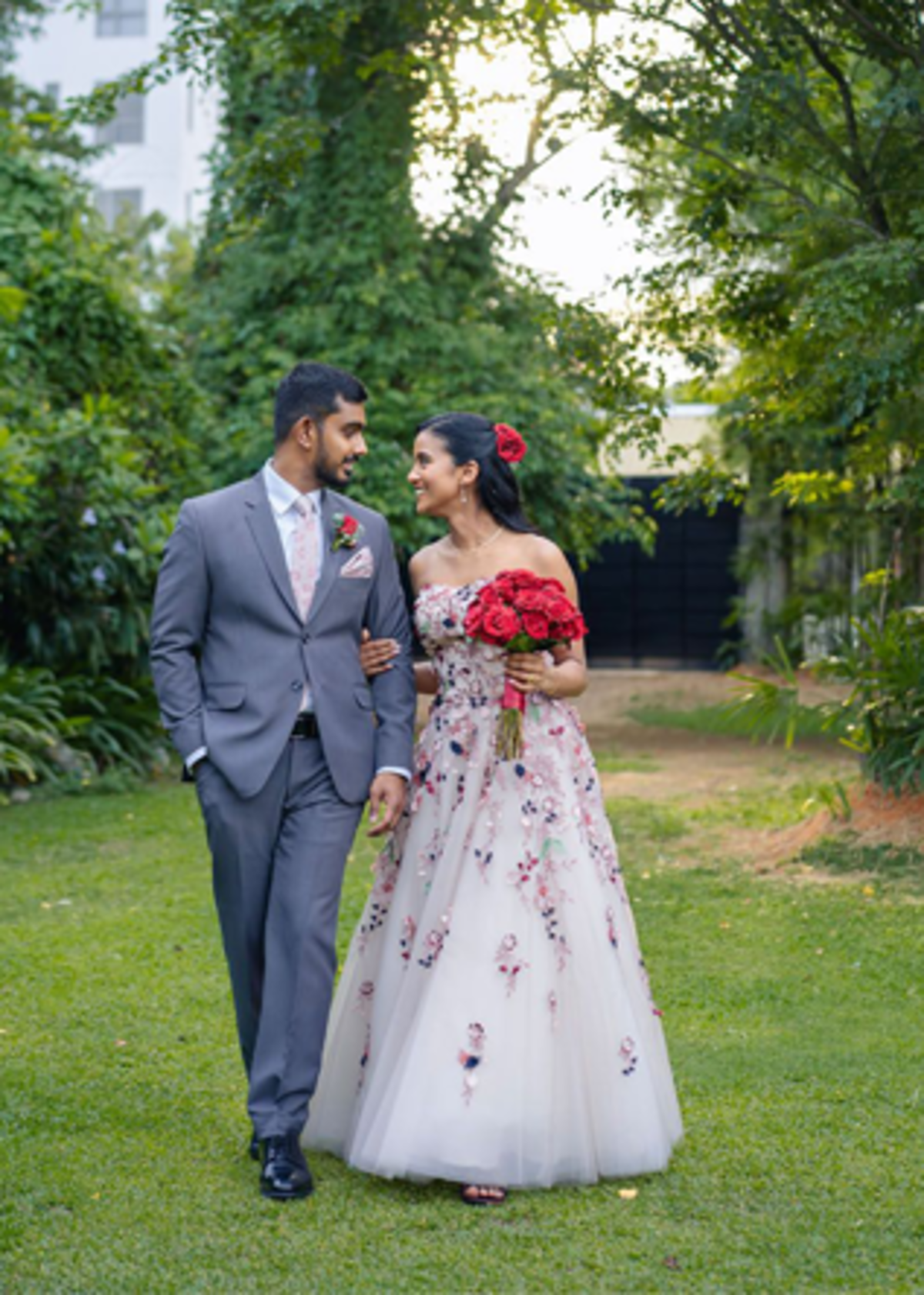 Bride and groom portrait