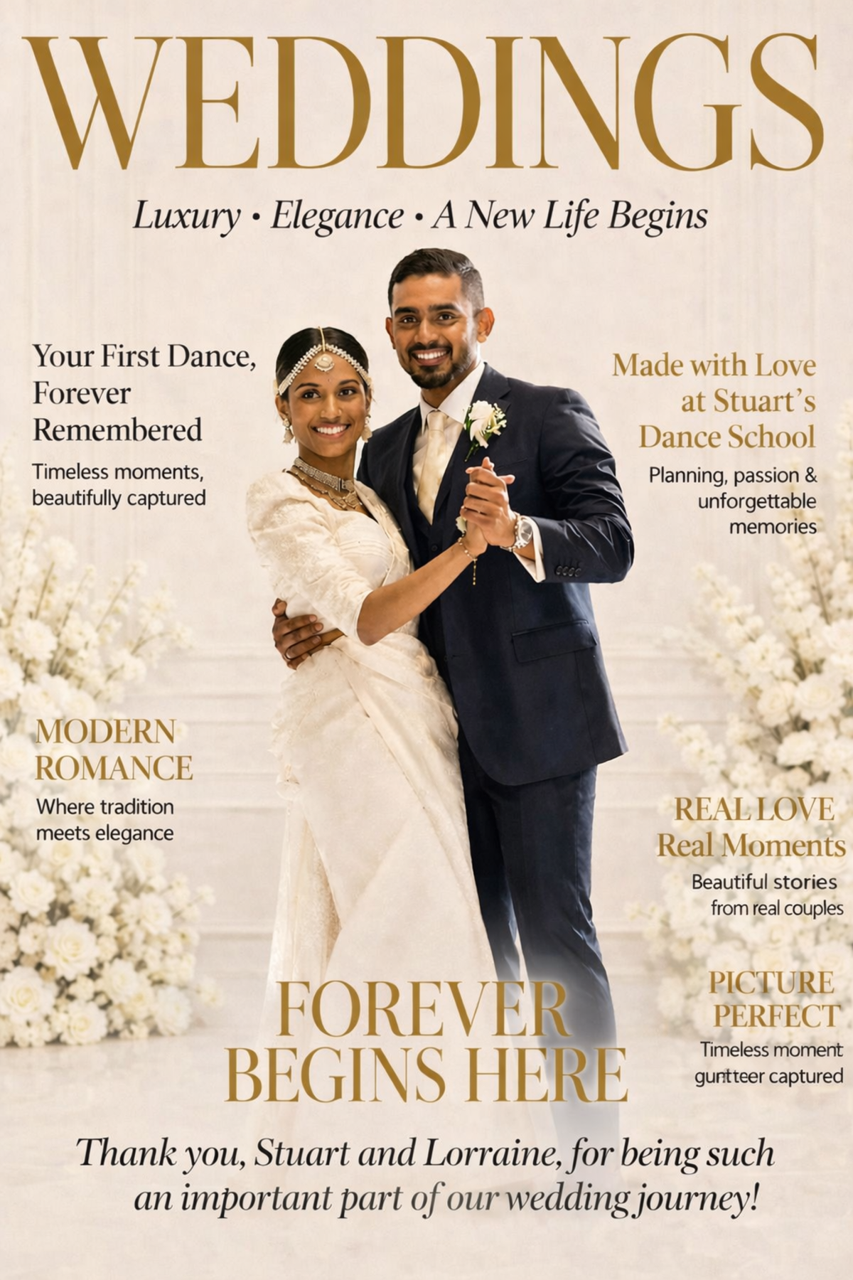 Bride and groom together
